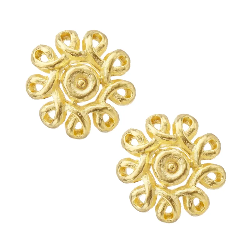 Rosette Studs made by Susan Shaw