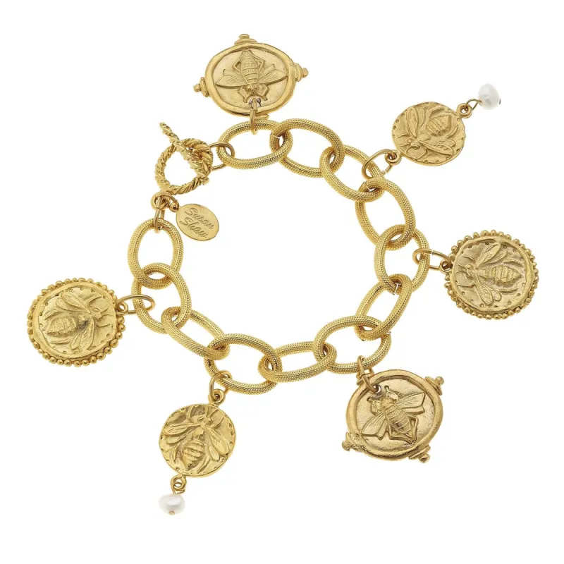 Bee Intaglio Charm Bracelet sold by Susan Shaw