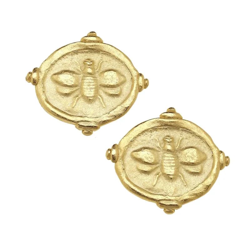 Bee Intaglio Studs sold by Susan Shaw