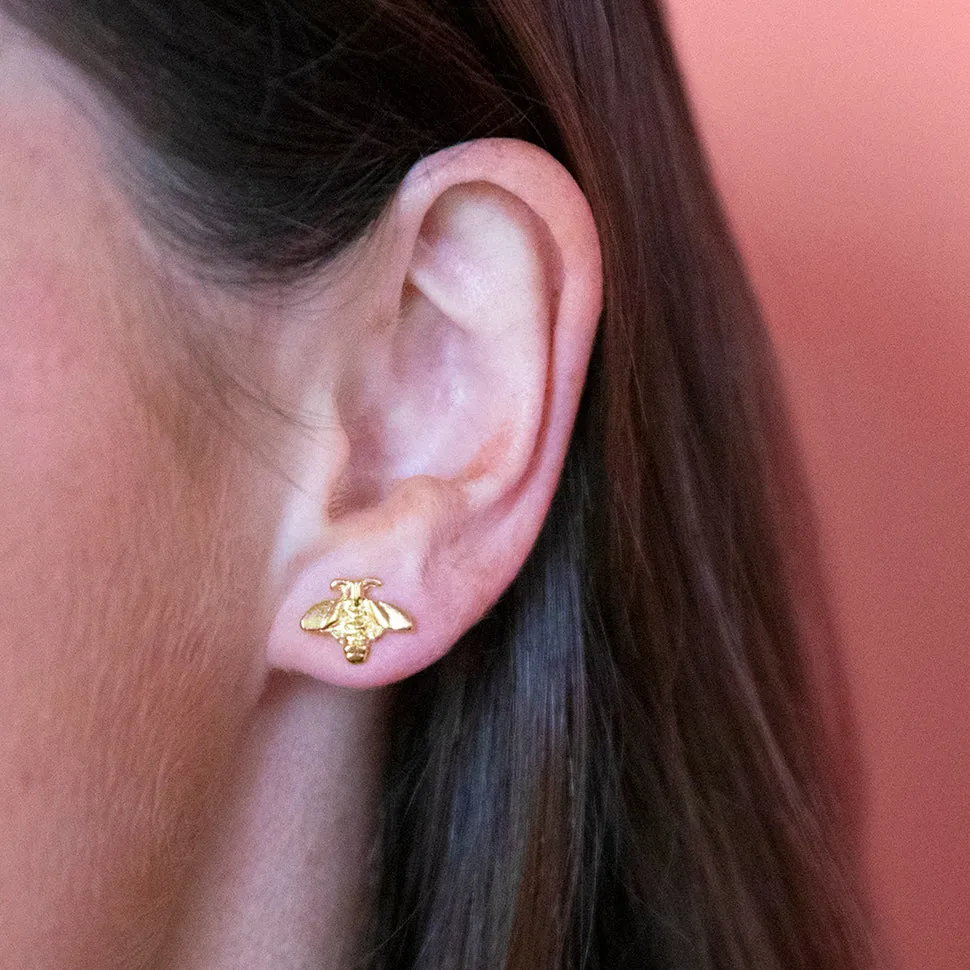 Mini Bee Studs sold by Susan Shaw product image thumbnail 4