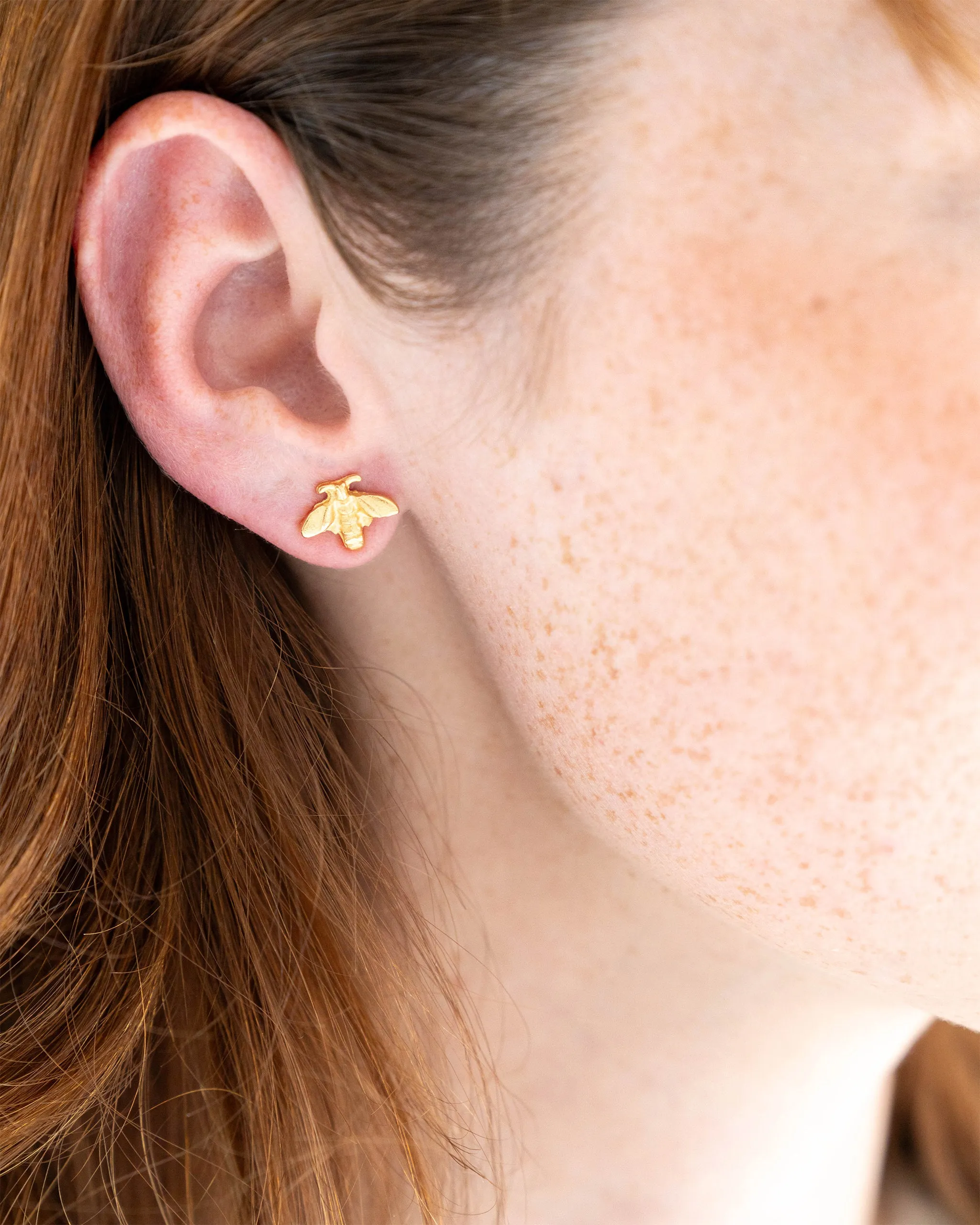 Mini Bee Studs sold by Susan Shaw product image thumbnail 3