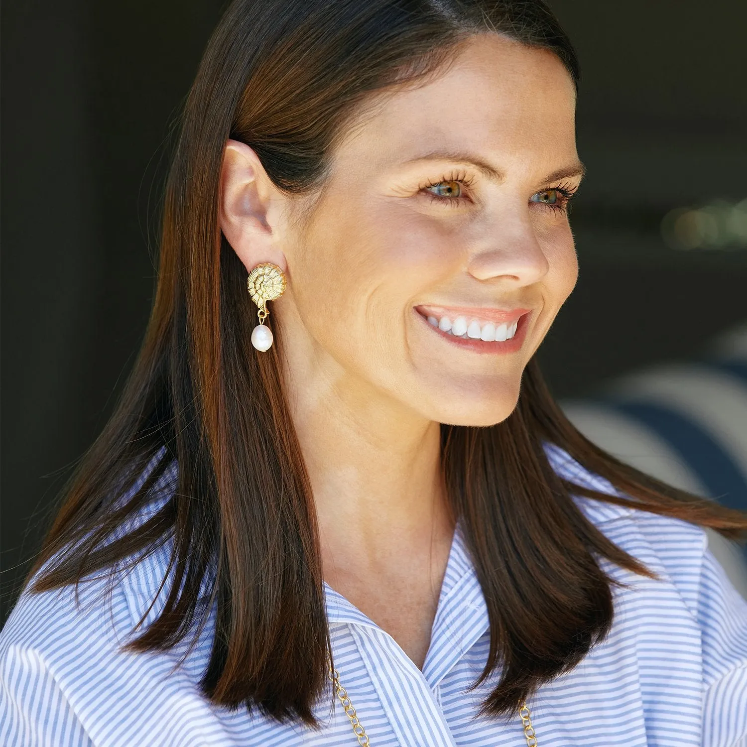 Shell Drop Earrings sold by Susan Shaw product image thumbnail 4