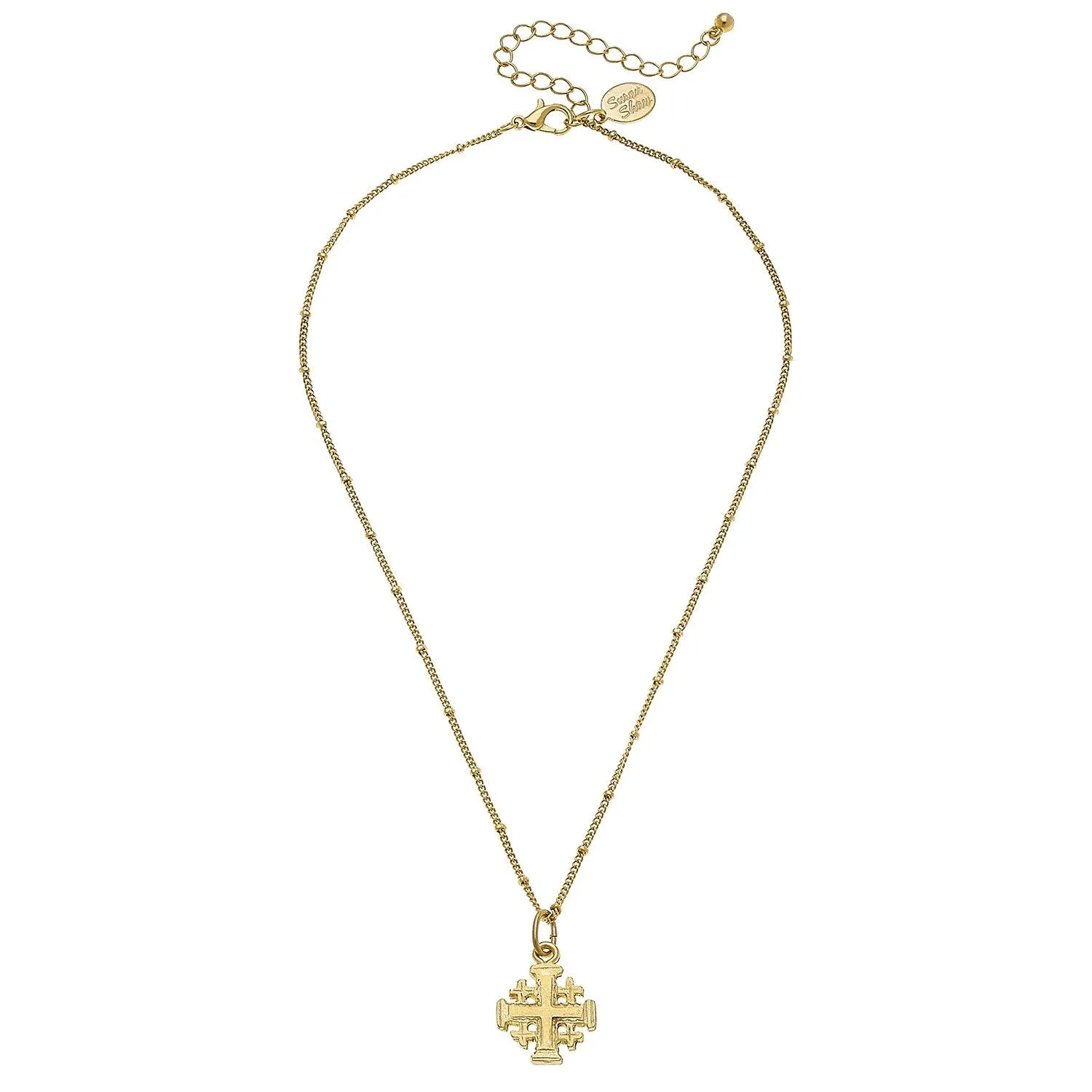 Dainty Jerusalem Cross Necklace sold by Susan Shaw