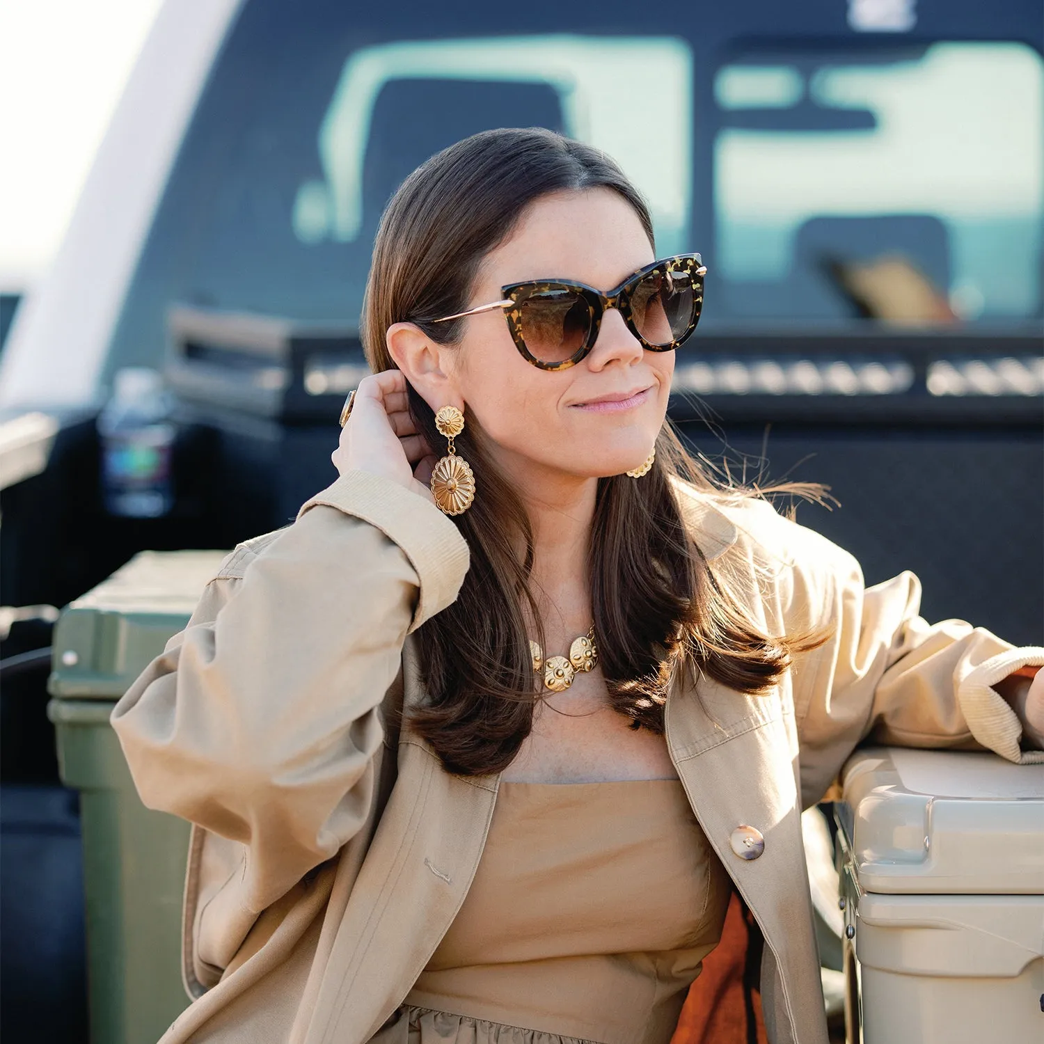 Jane Oval Earrings sold by Susan Shaw product image thumbnail 2