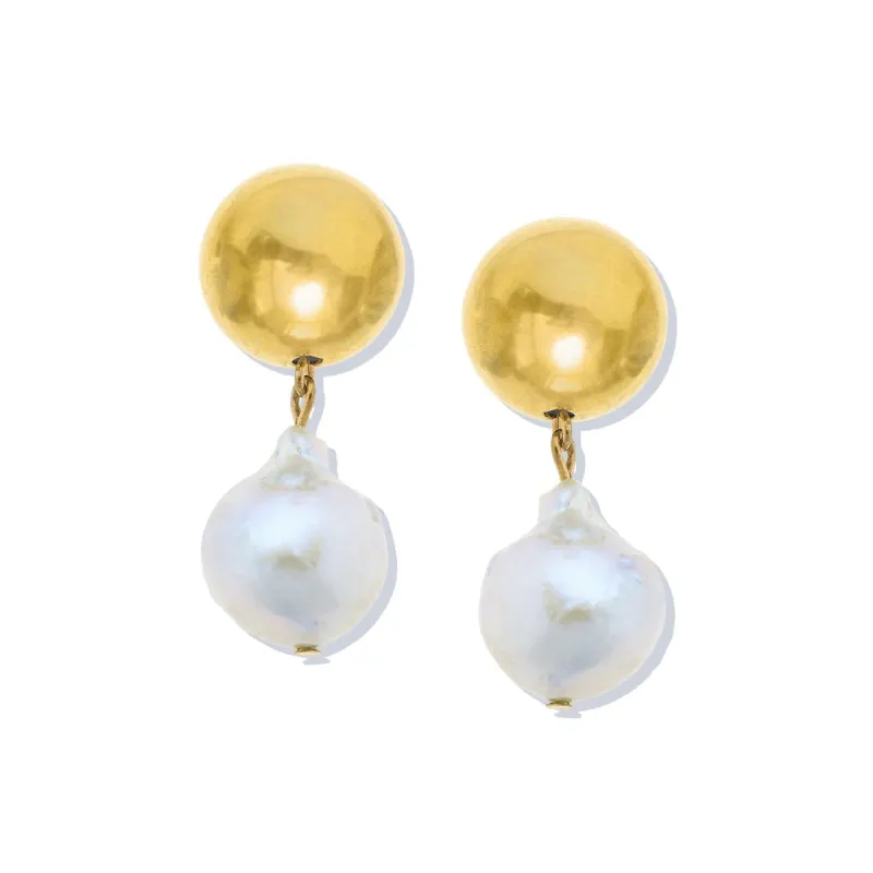 Margaret Baroque Pearl Drop Earrings sold by Susan Shaw