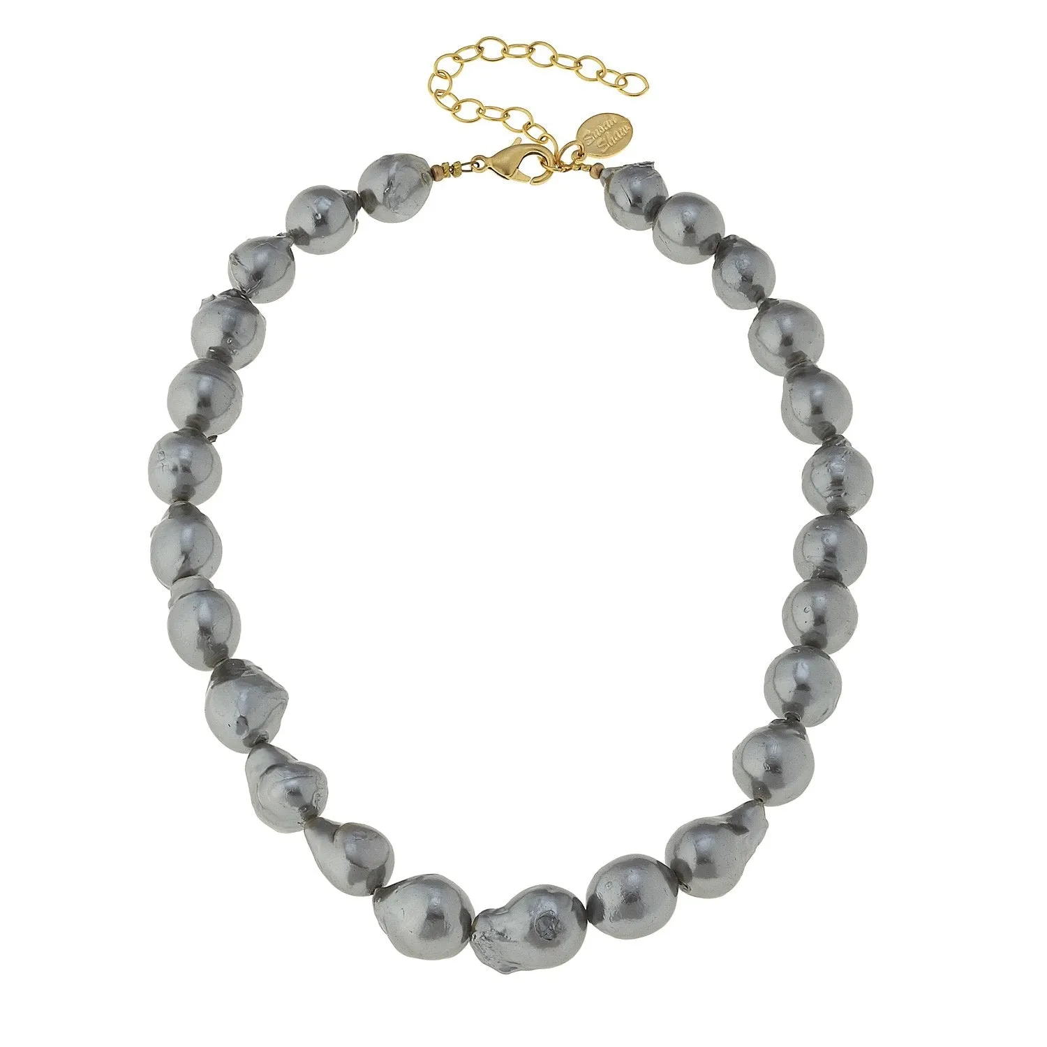 Grey Baroque Pearl Necklace sold by Susan Shaw