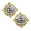 Mixed Metal Equestrian Intaglio Studs sold by Susan Shaw