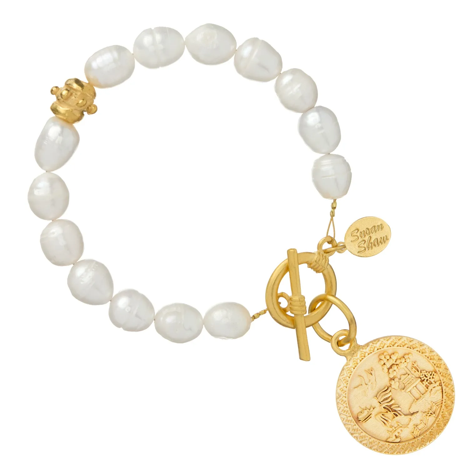 Blue Willow Pearl Bracelet sold by Susan Shaw