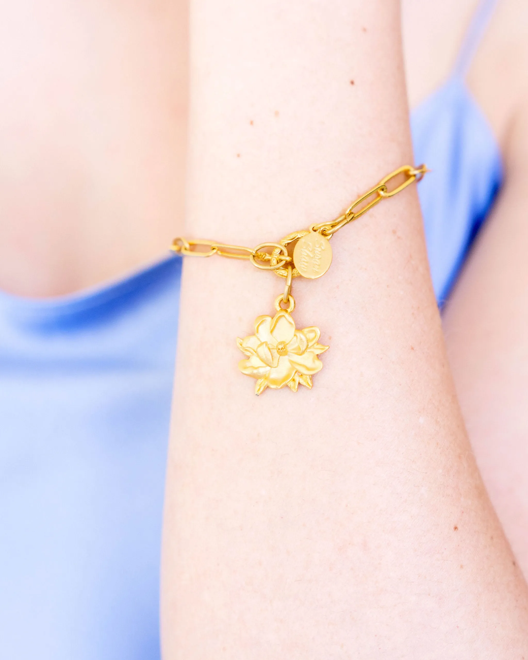 Magnolia Paperclip Bracelet sold by Susan Shaw product image thumbnail 3