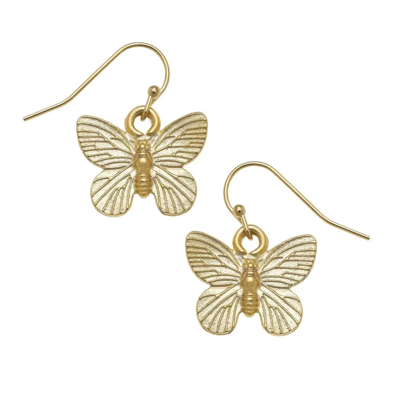 Butterfly Drop Earrings sold by Susan Shaw
