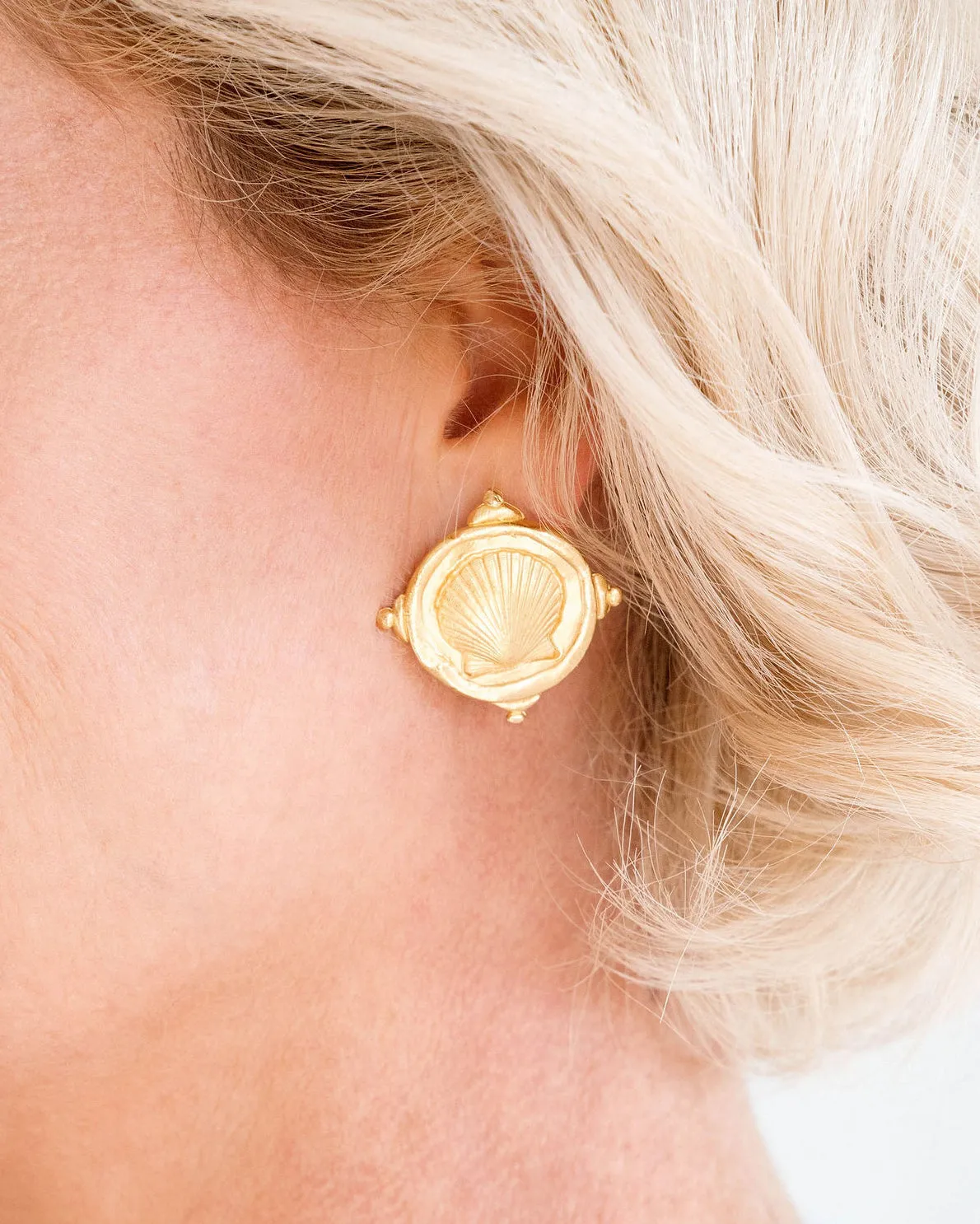 Shell Intaglio Studs sold by Susan Shaw product image thumbnail 3