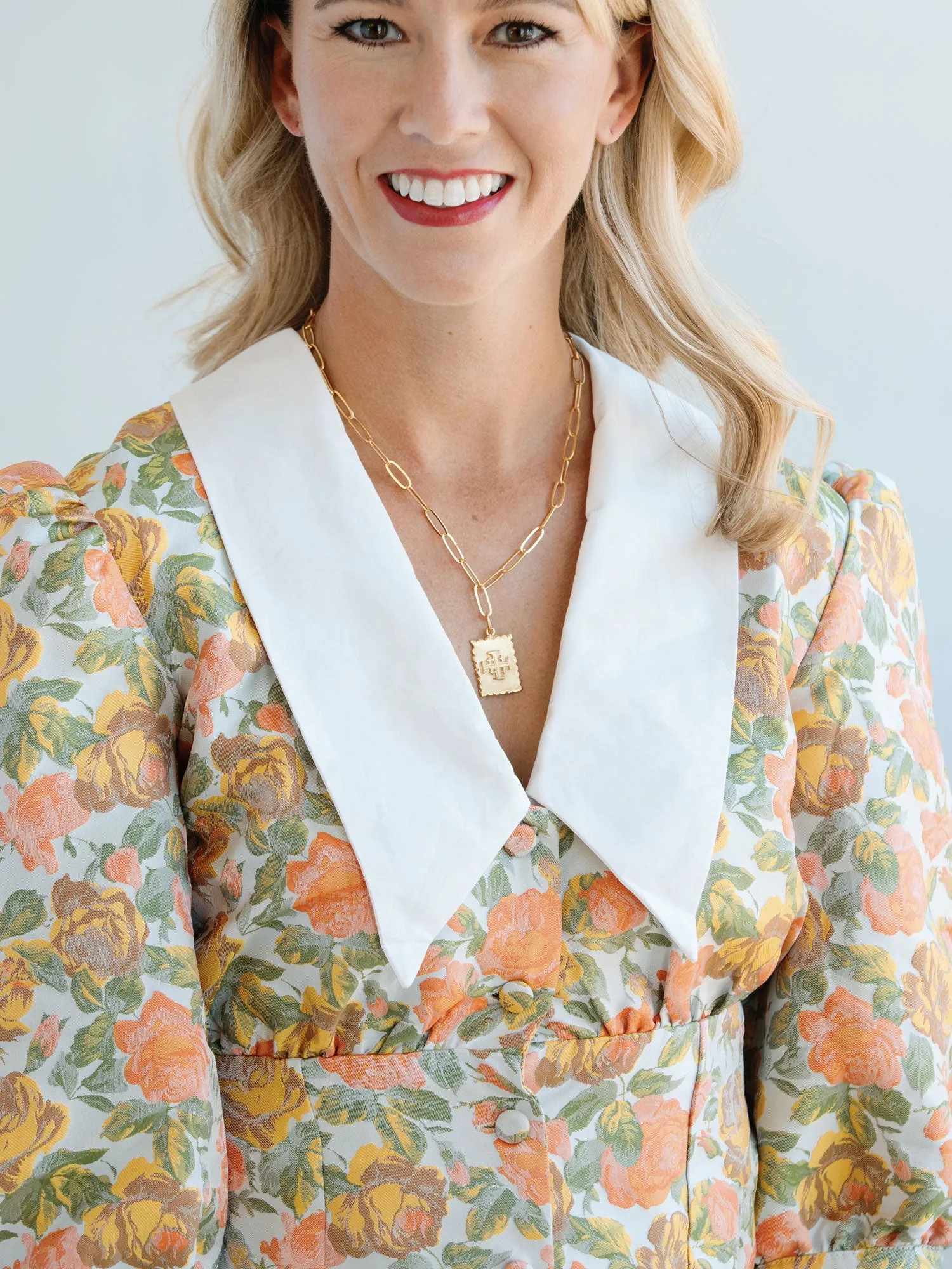 Jerusalem Cross Stamp Necklace sold by Susan Shaw product image thumbnail 2