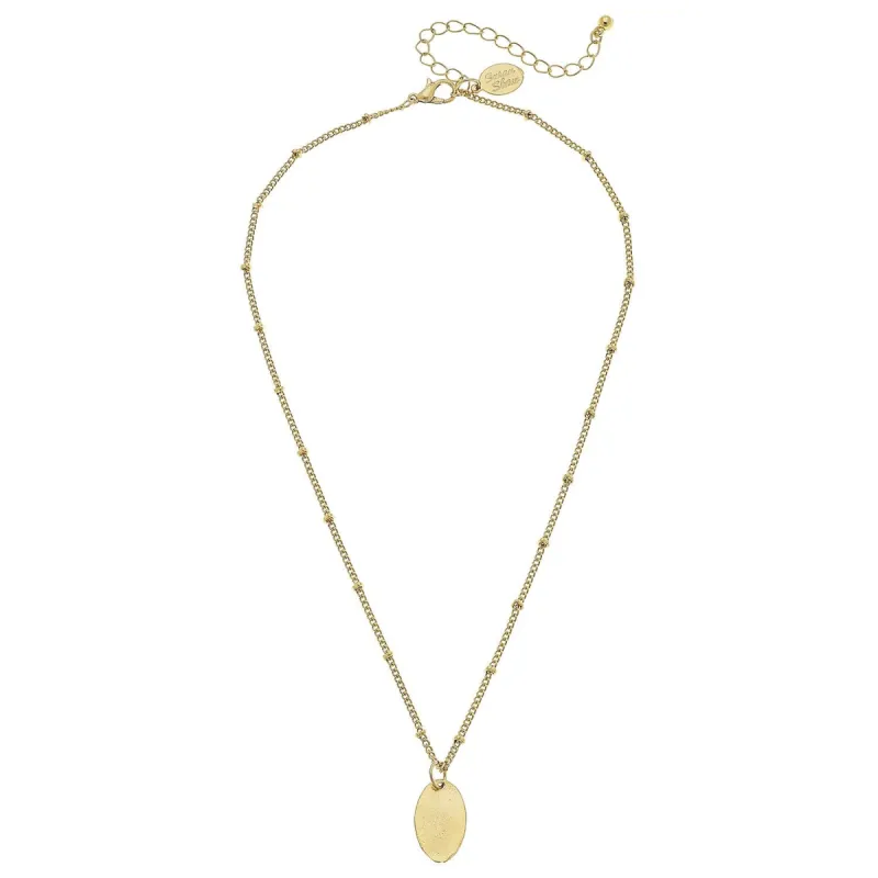 Dainty Oval Pendant Necklace sold by Susan Shaw