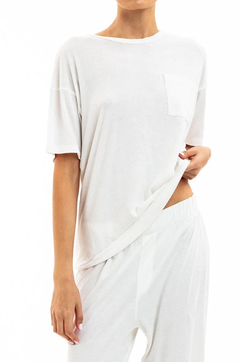 Boyfriend Pocket T-Shirt Ivory sold by Eterne product image thumbnail 2