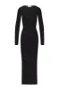 Square Neck Maxi Dress Black sold by Eterne