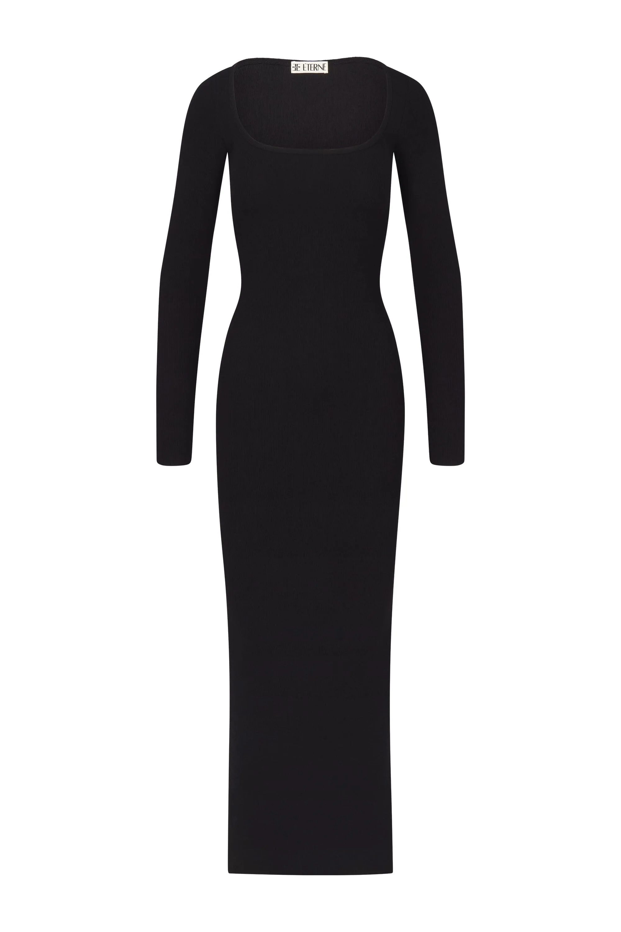 Square Neck Maxi Dress Black sold by Eterne product image thumbnail 4