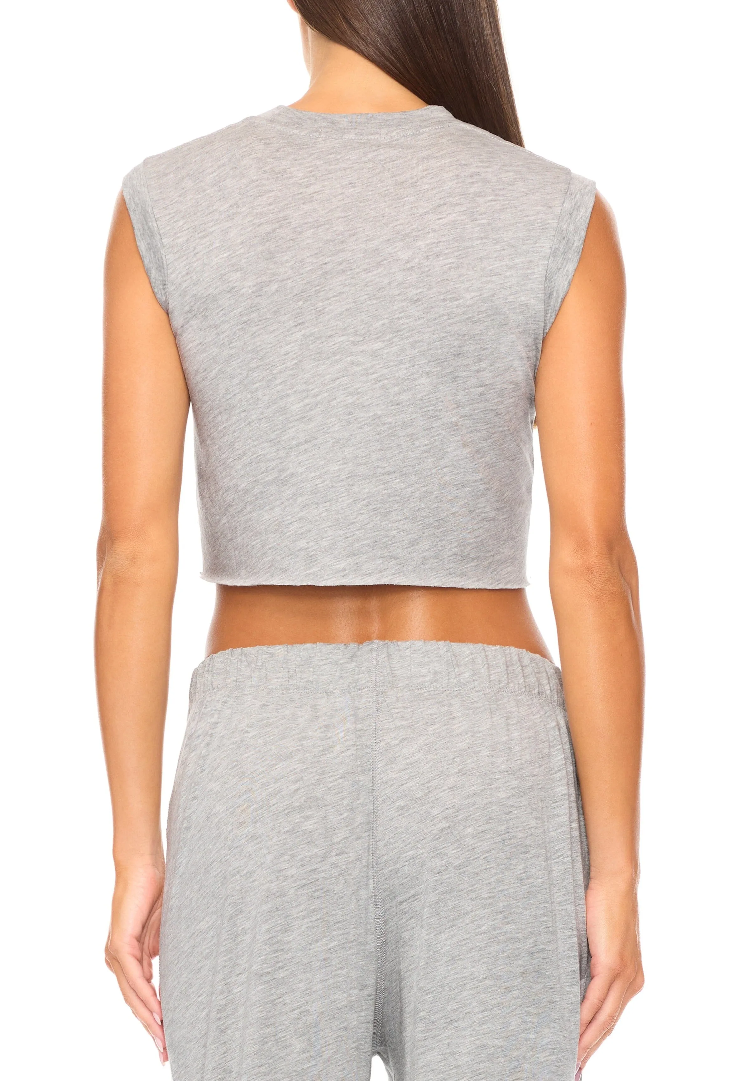 CROPPED MUSCLE TANK sold by Eterne product image thumbnail 3