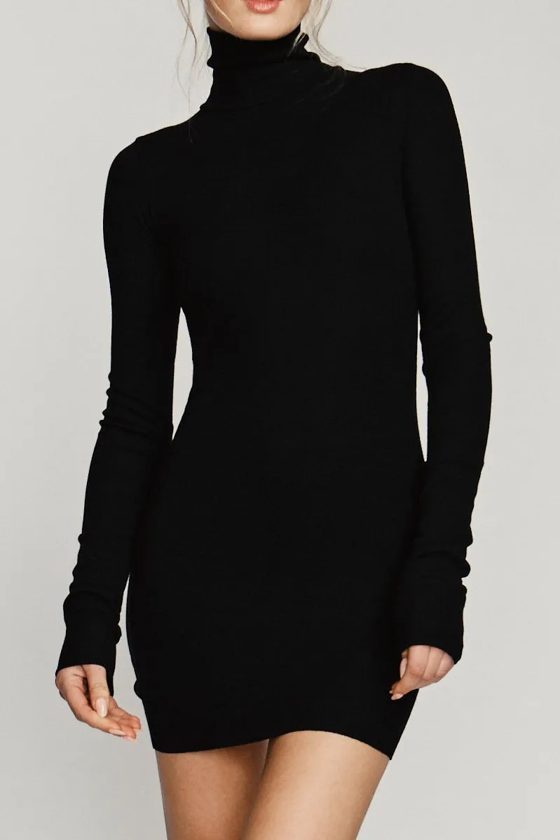 LONG SLEEVE TURTLENECK MINI DRESS sold by Eterne product image thumbnail 3