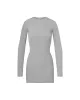 Long Sleeve Crewneck Mini Dress Heather Grey sold by Eterne