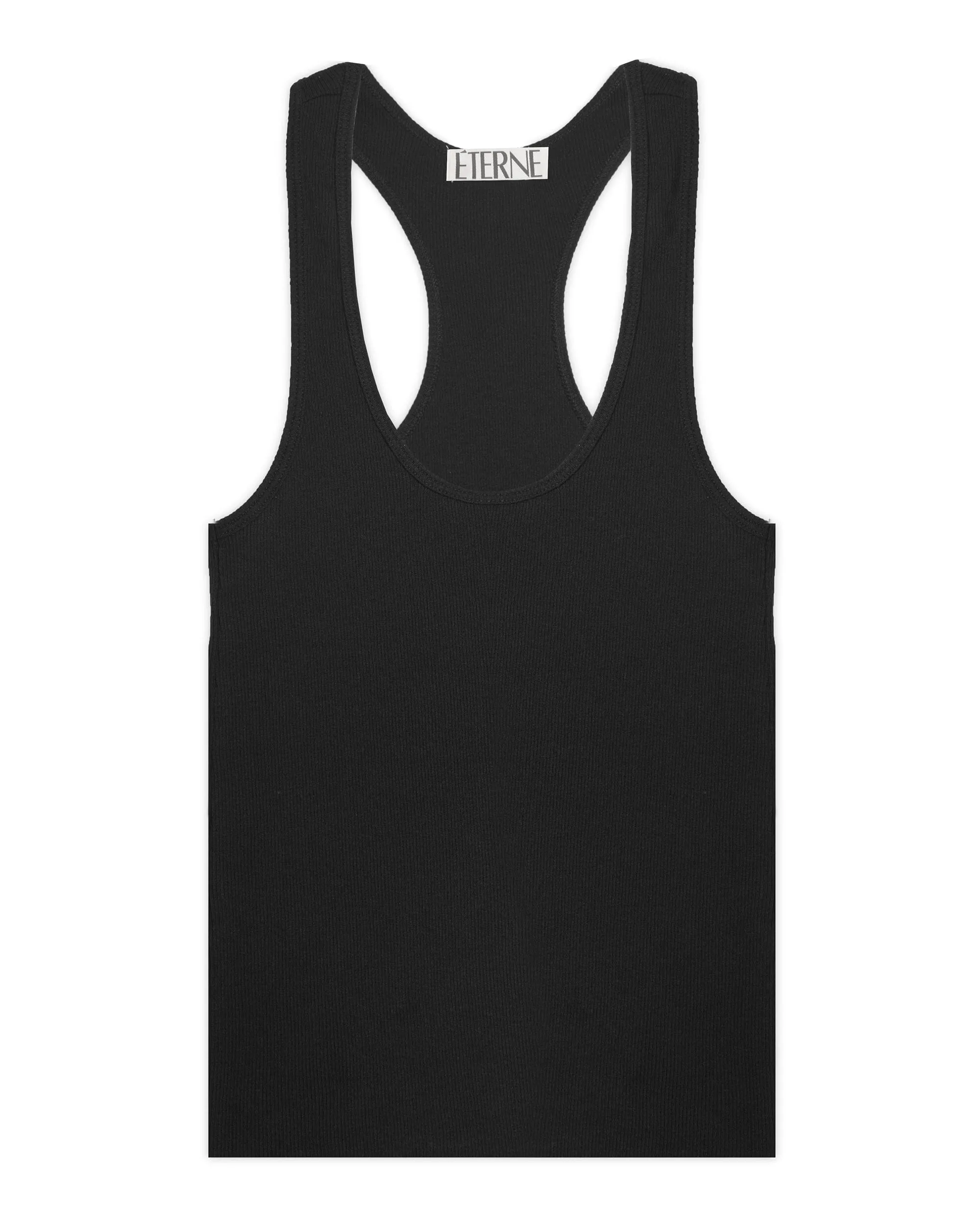 Rib Racerback Tank Black sold by Eterne product image thumbnail 5