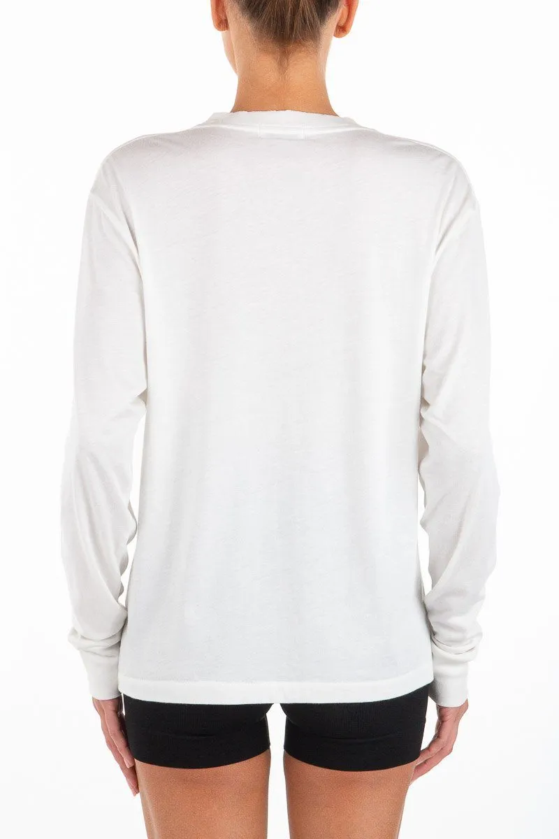 LONG SLEEVE BOYFRIEND T-SHIRT sold by Eterne product image thumbnail 4