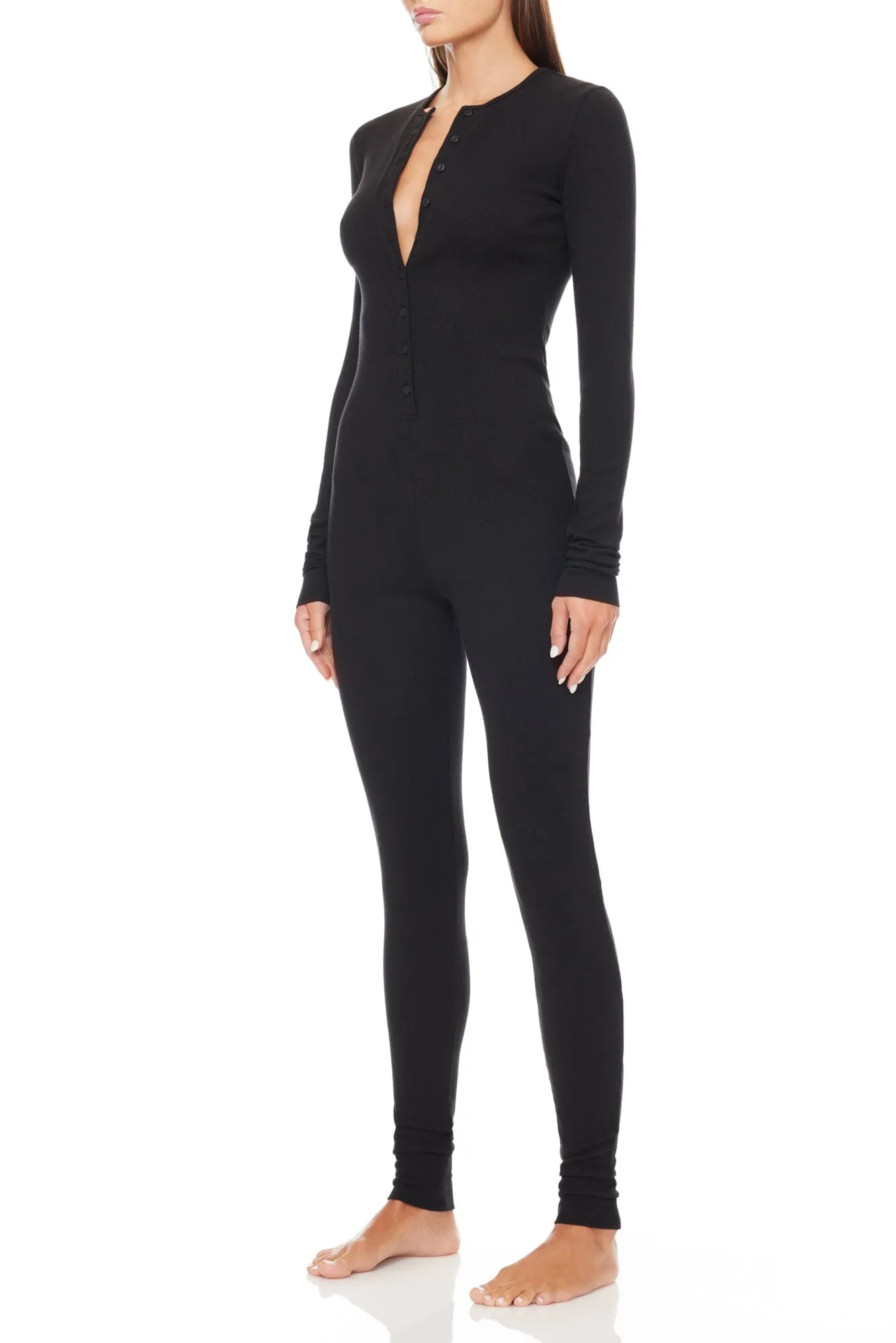 Henley Onesie Black sold by Eterne product image thumbnail 2