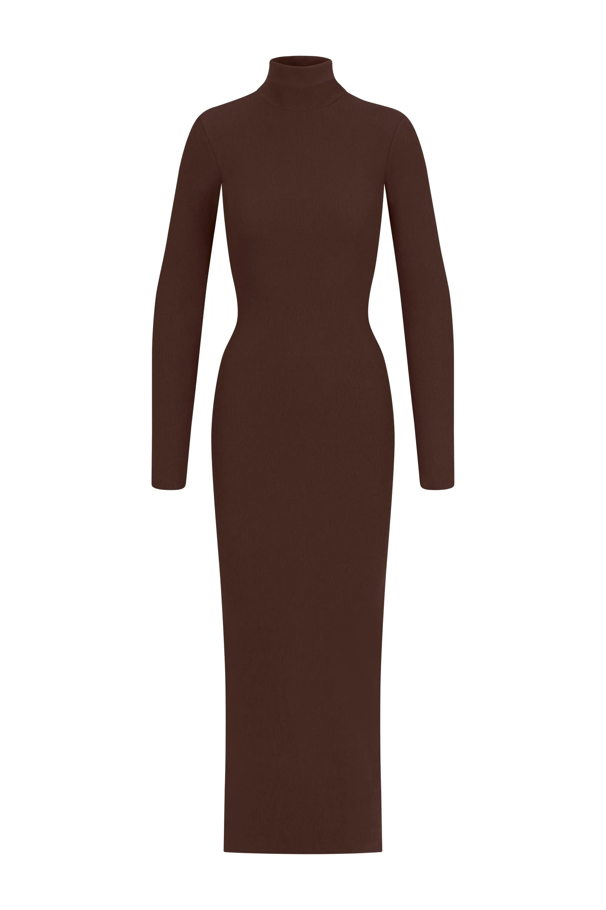LONG SLEEVE TURTLENECK MAXI DRESS sold by Eterne product image thumbnail 4
