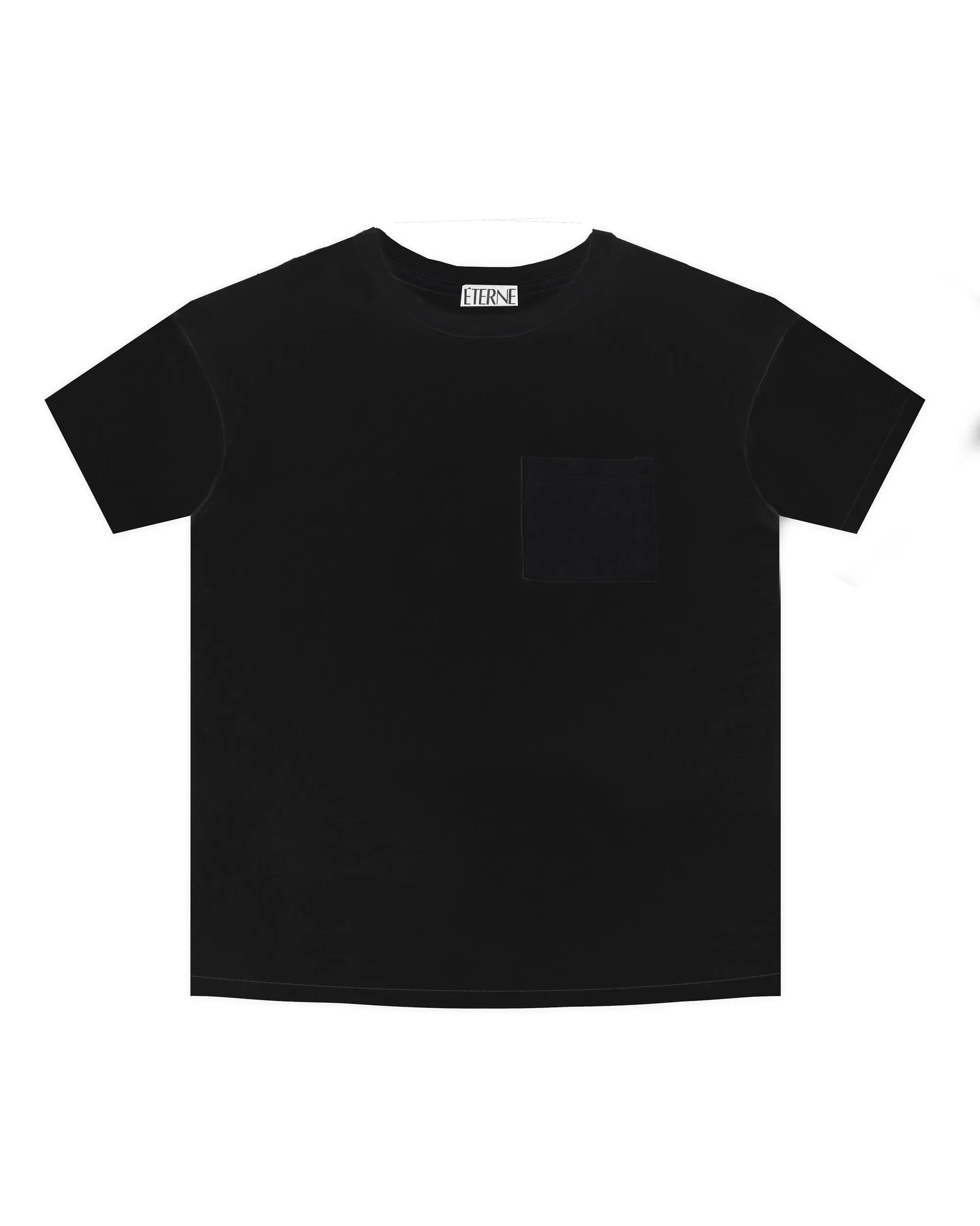 Boyfriend Pocket T-Shirt Black sold by Eterne product image thumbnail 5