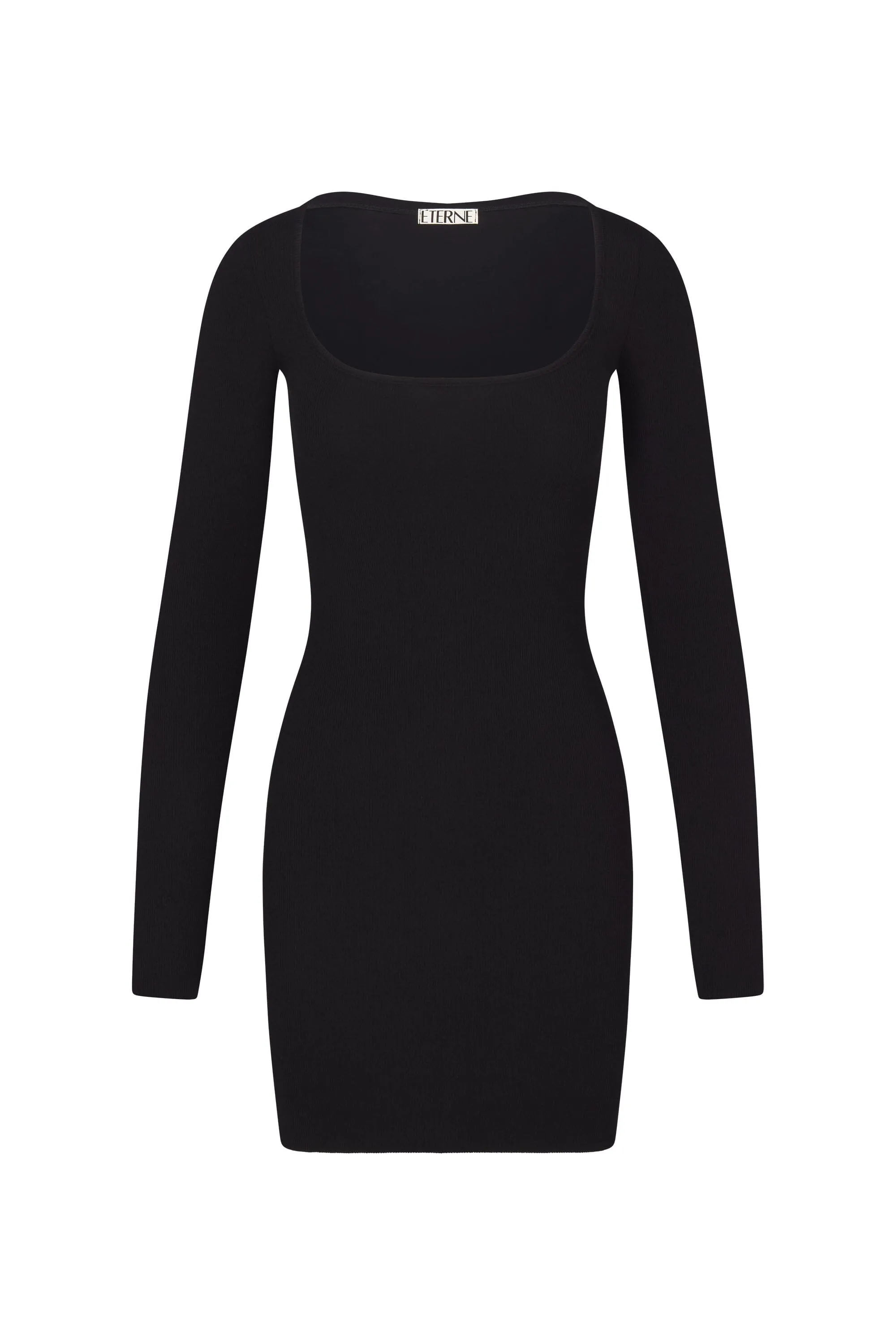 Square Neck Mini Dress Black sold by Eterne product image thumbnail 4