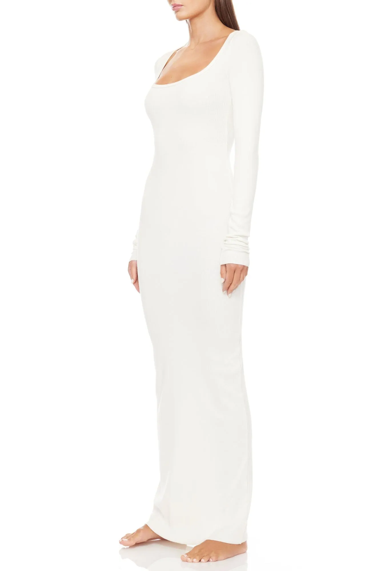 Square Neck Maxi Dress Cream sold by Eterne product image thumbnail 2