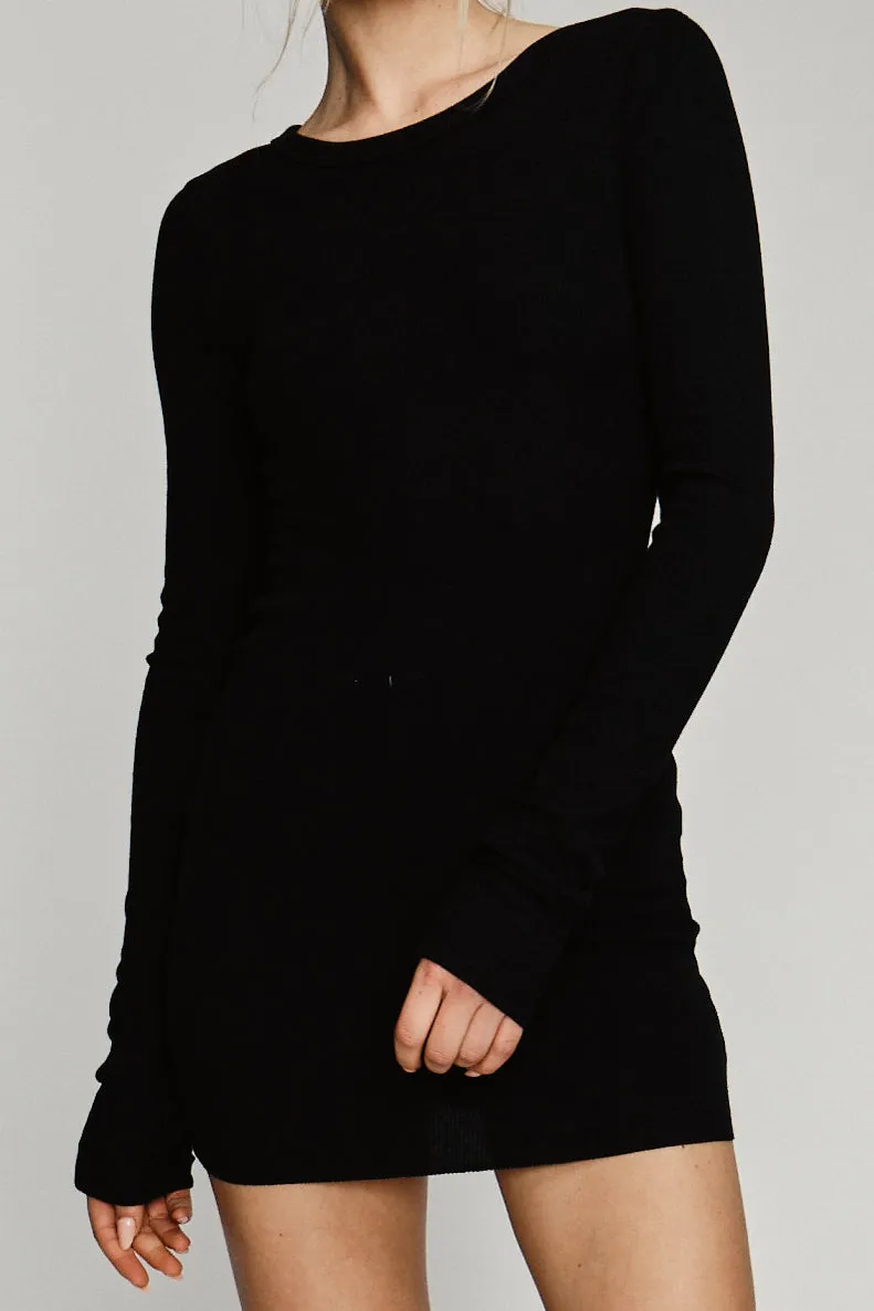 LONG SLEEVE CREWNECK MINI DRESS sold by Eterne product image thumbnail 2