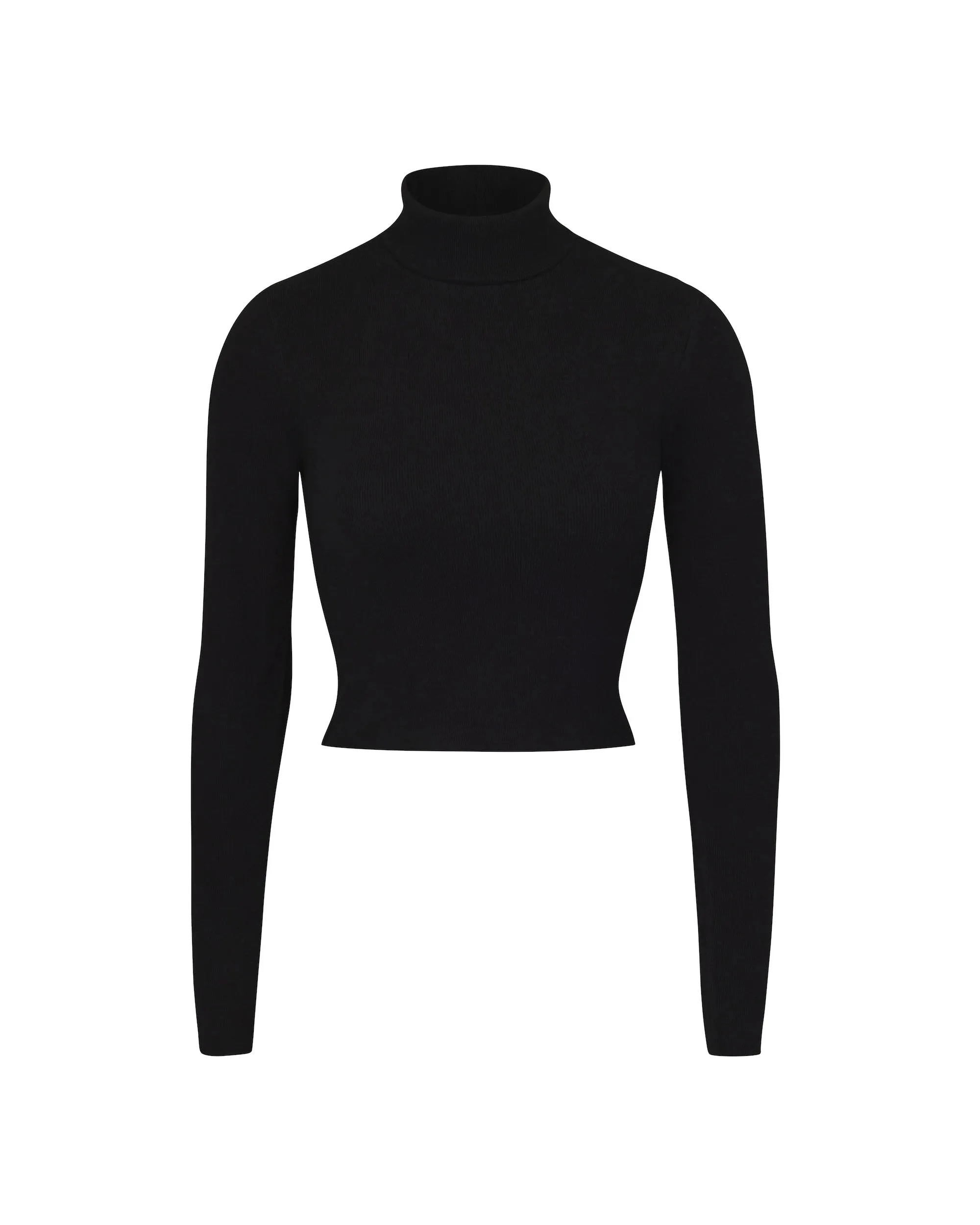 CROPPED FITTED TURTLENECK TOP sold by Eterne product image thumbnail 4