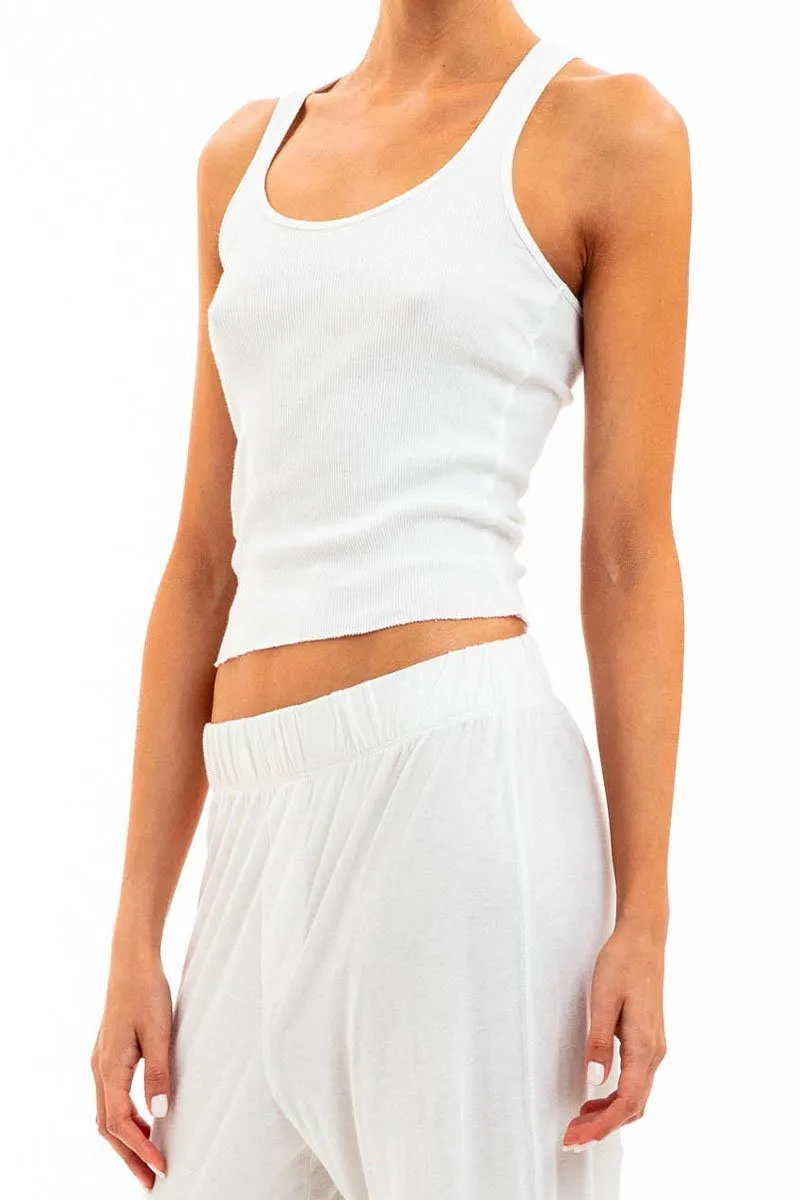Rib Racerback Tank Ivory sold by Eterne product image thumbnail 4