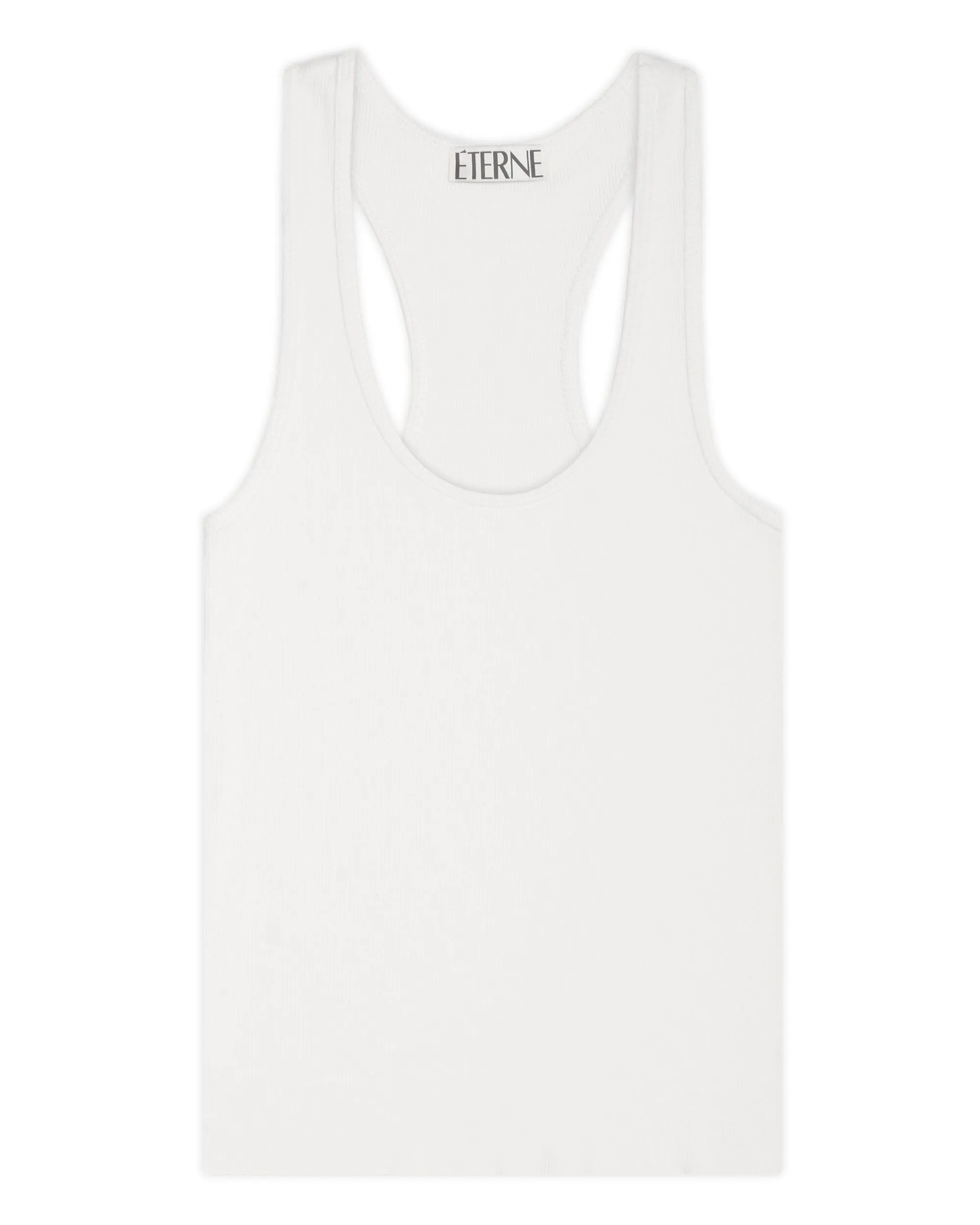 Rib Racerback Tank Ivory sold by Eterne product image thumbnail 5