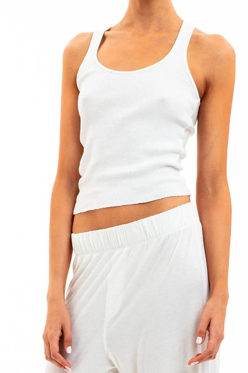 Rib Racerback Tank Ivory sold by Eterne product image thumbnail 2
