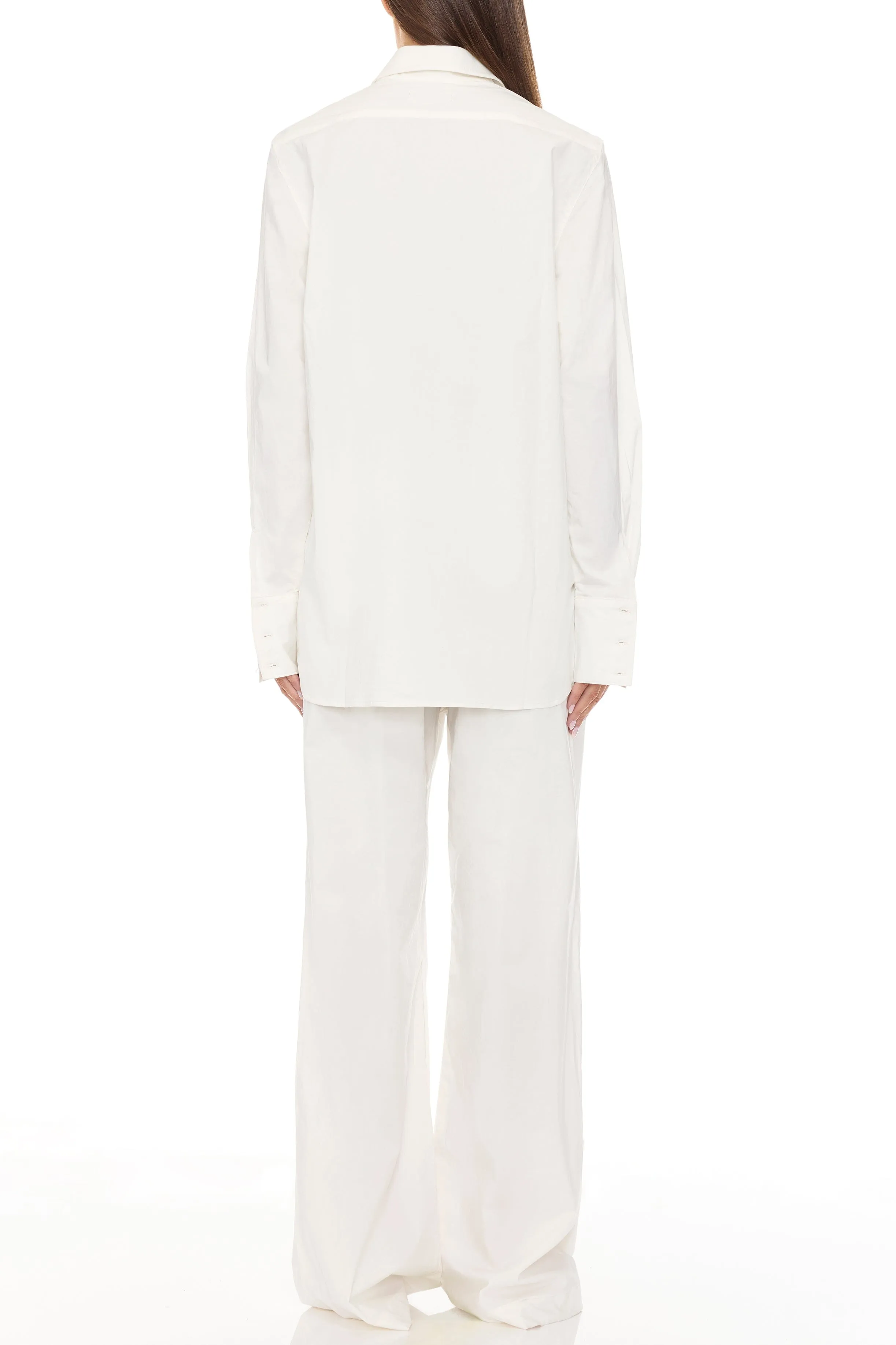 Poplin Lounge Pant White sold by Eterne product image thumbnail 2