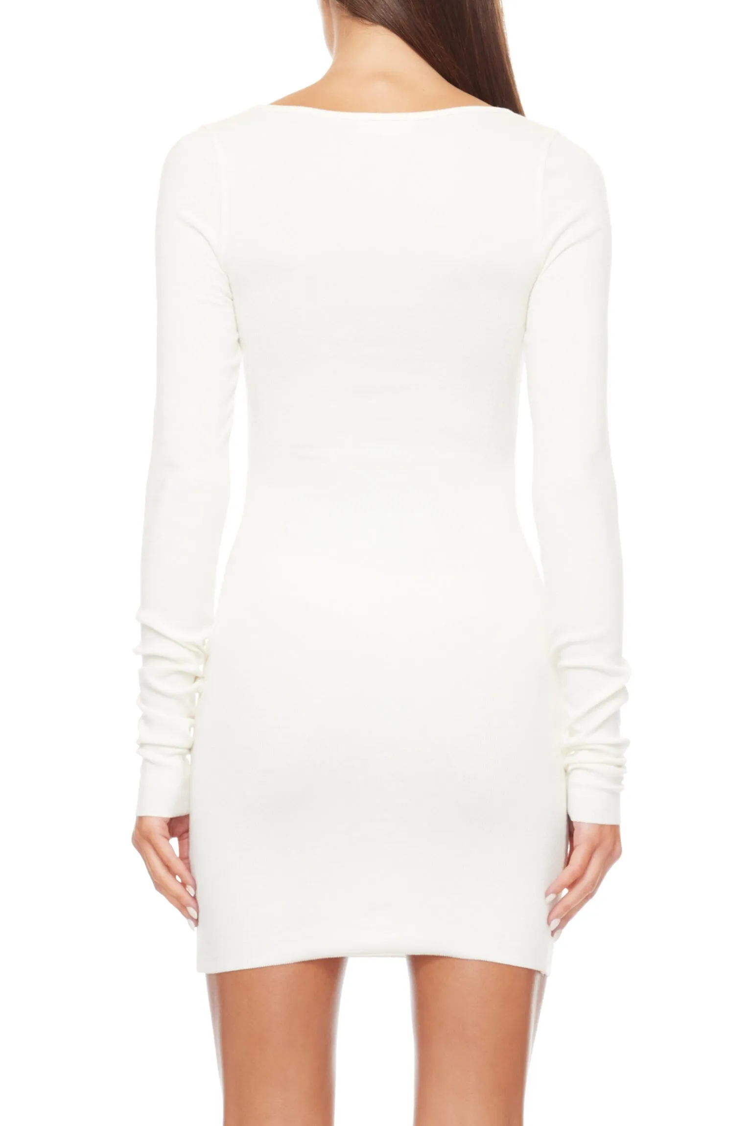 Square Neck Mini Dress Cream sold by Eterne product image thumbnail 3