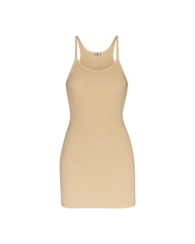 Tank Mini Dress Sand sold by Eterne