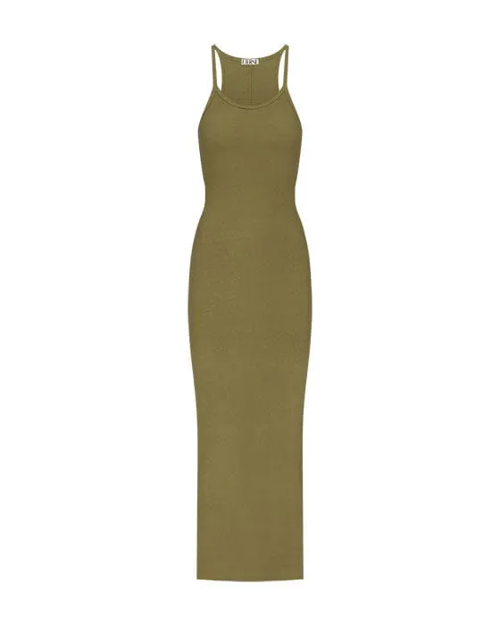 Tank Maxi Dress Olive sold by Eterne product image thumbnail 4