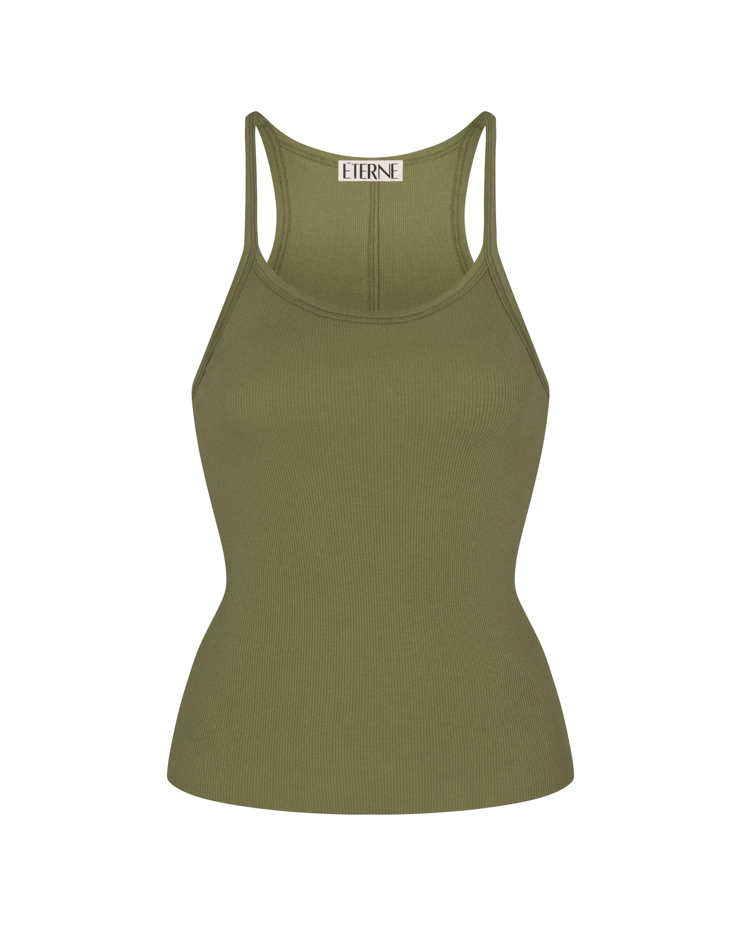 Rib Tank Olive sold by Eterne product image thumbnail 3