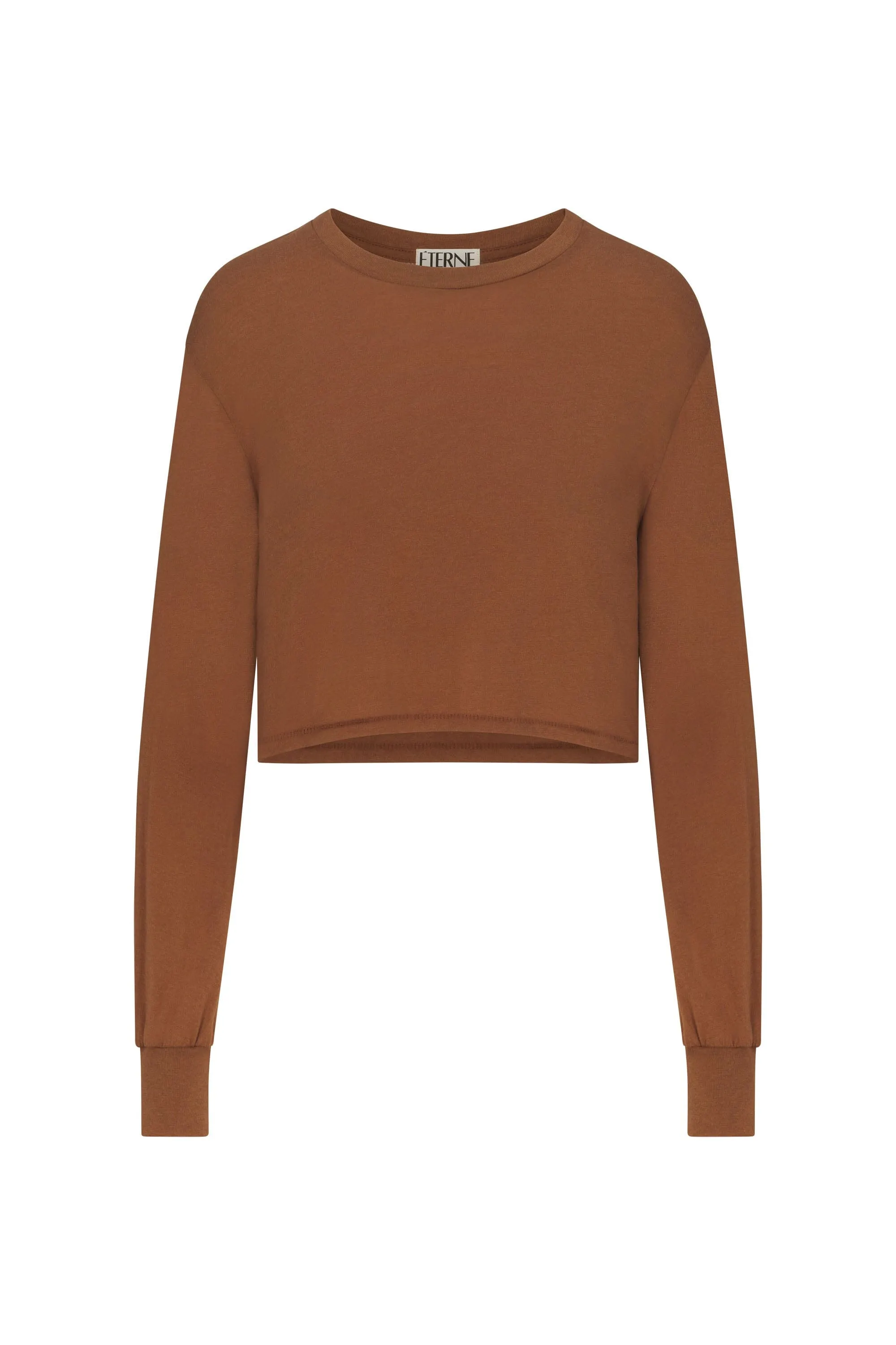 Long Sleeve Cropped T-shirt Earth sold by Eterne