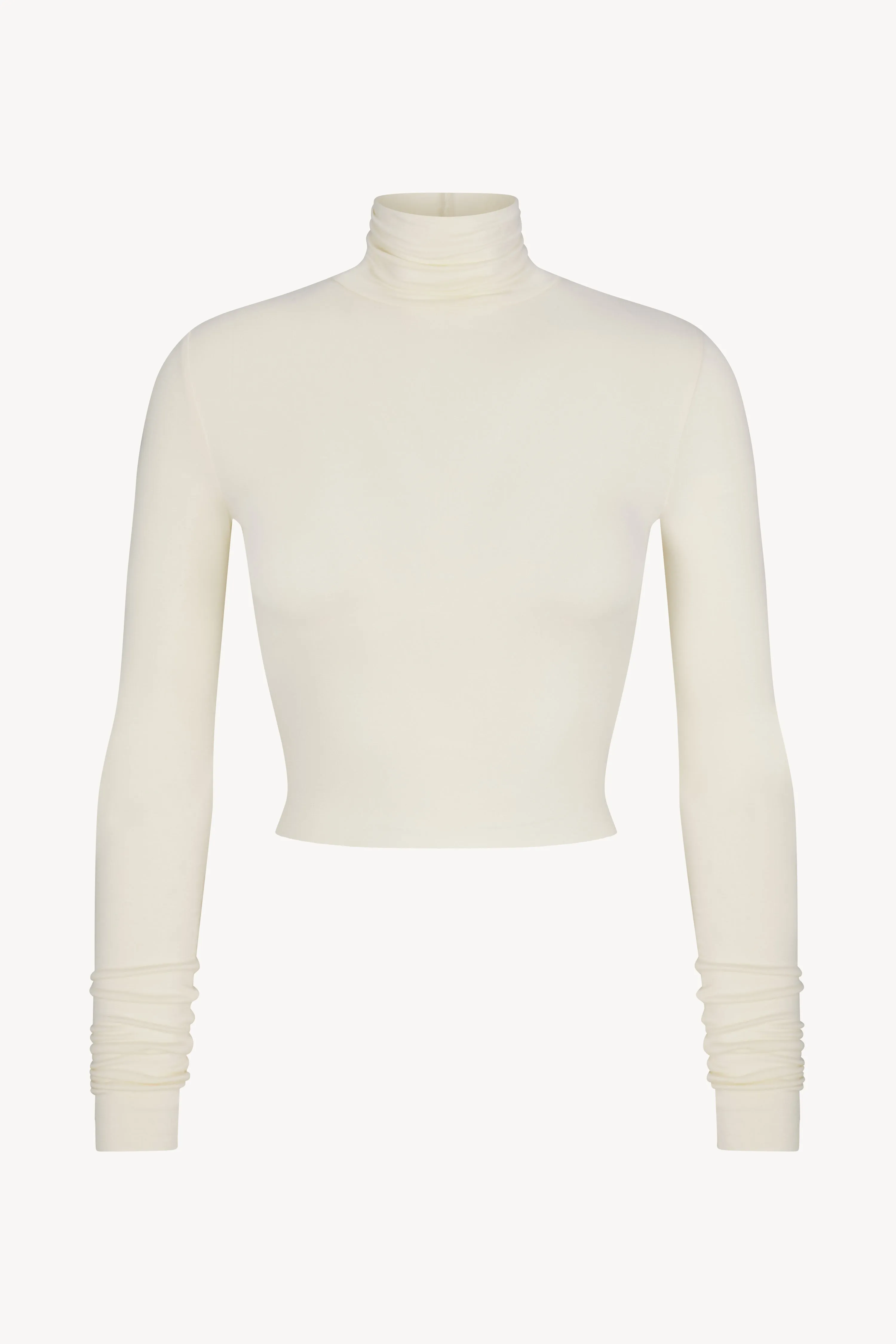 CROPPED FITTED TURTLENECK TOP sold by Eterne