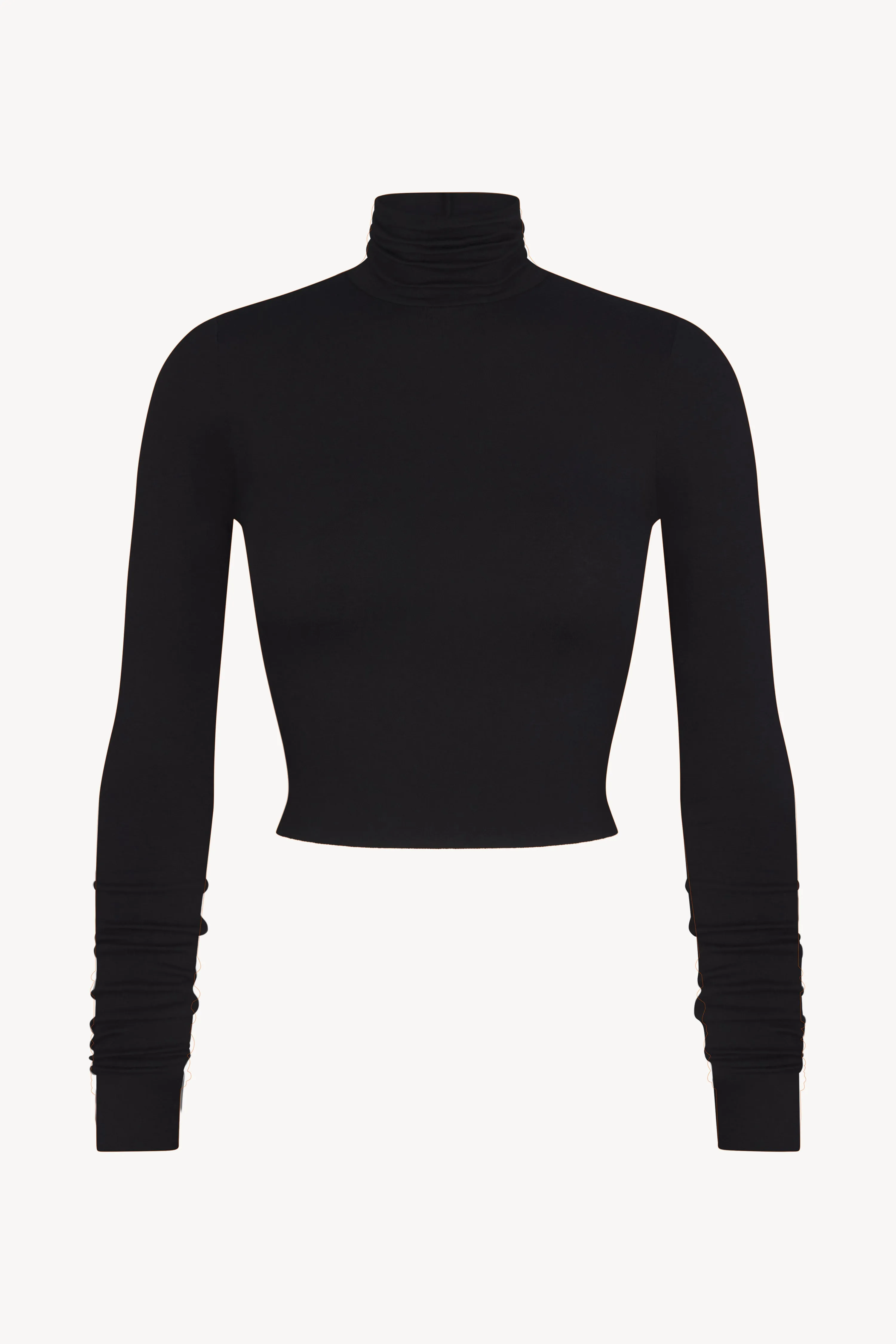 CROPPED FITTED TURTLENECK TOP sold by Eterne