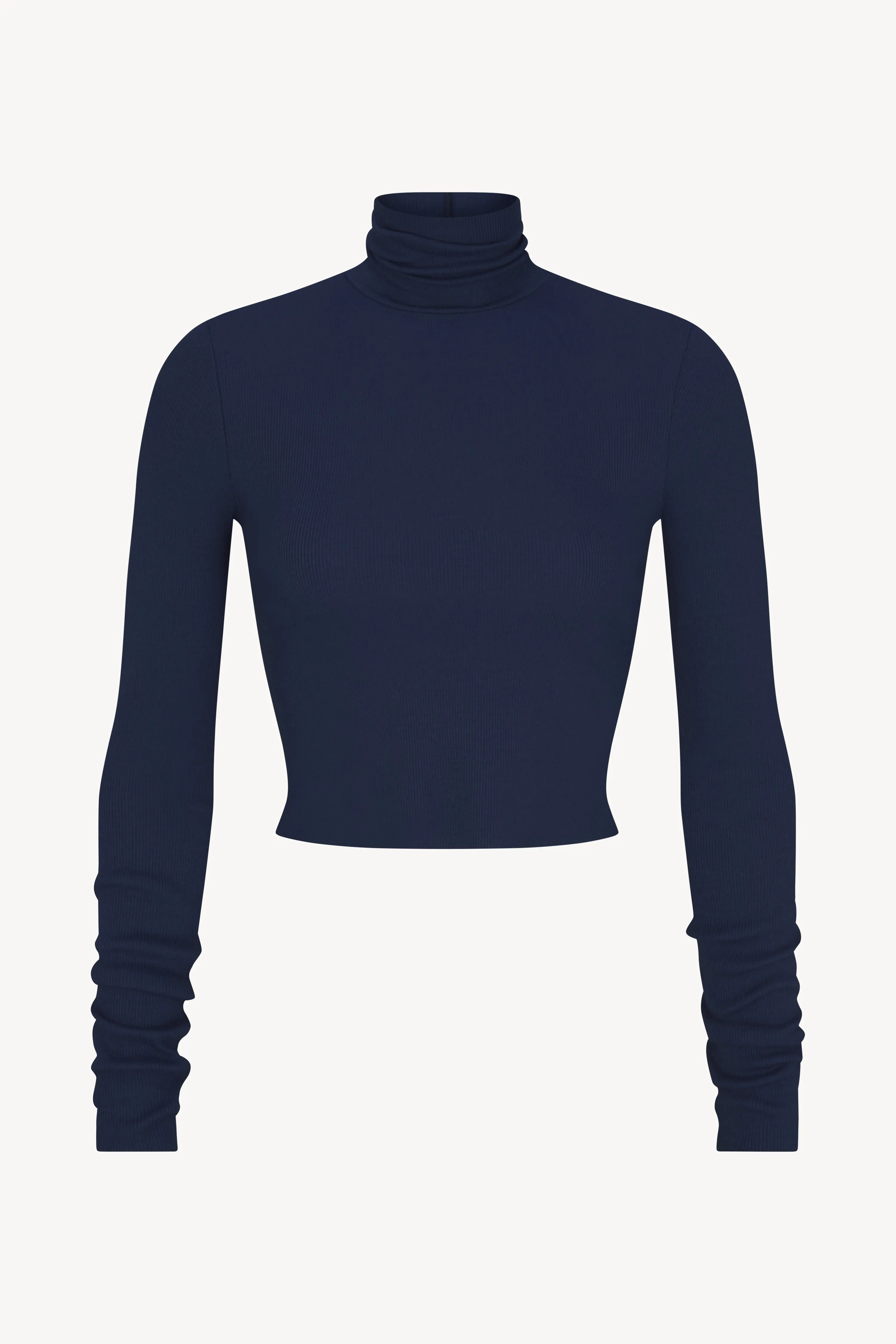 CROPPED FITTED TURTLENECK TOP sold by Eterne