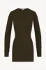 LONG SLEEVE CREWNECK MINI DRESS sold by Eterne