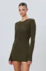 LONG SLEEVE CREWNECK MINI DRESS sold by Eterne