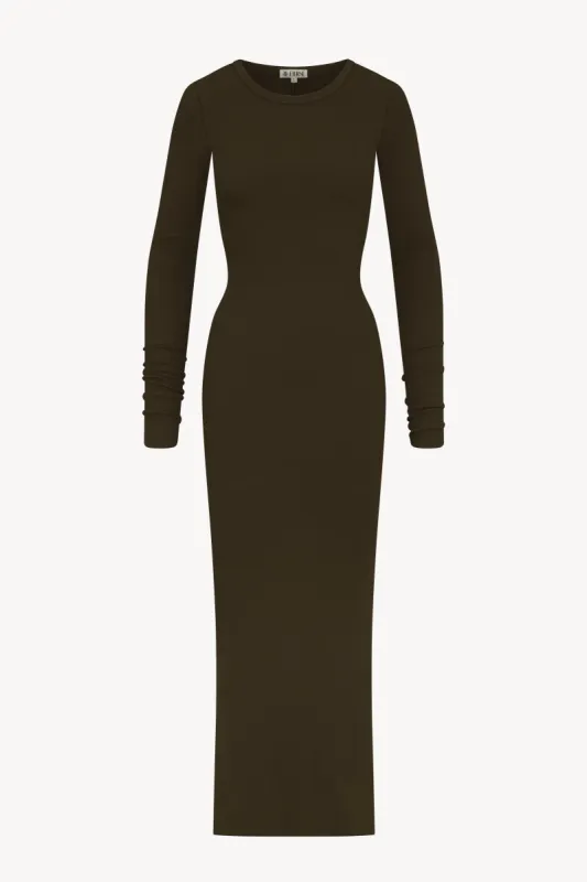 LONG SLEEVE CREWNECK MAXI DRESS sold by Eterne
