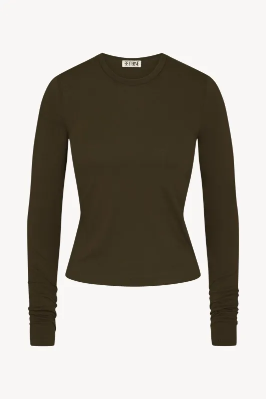 LONG SLEEVE FITTED TOP sold by Eterne