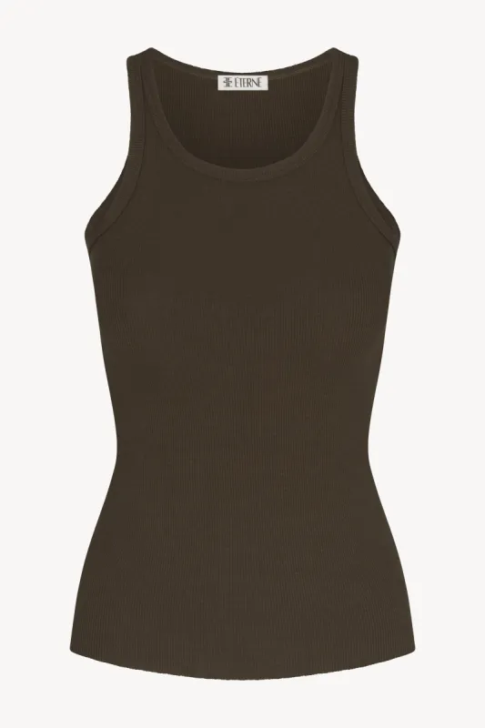 HIGH NECK FITTED TANK sold by Eterne