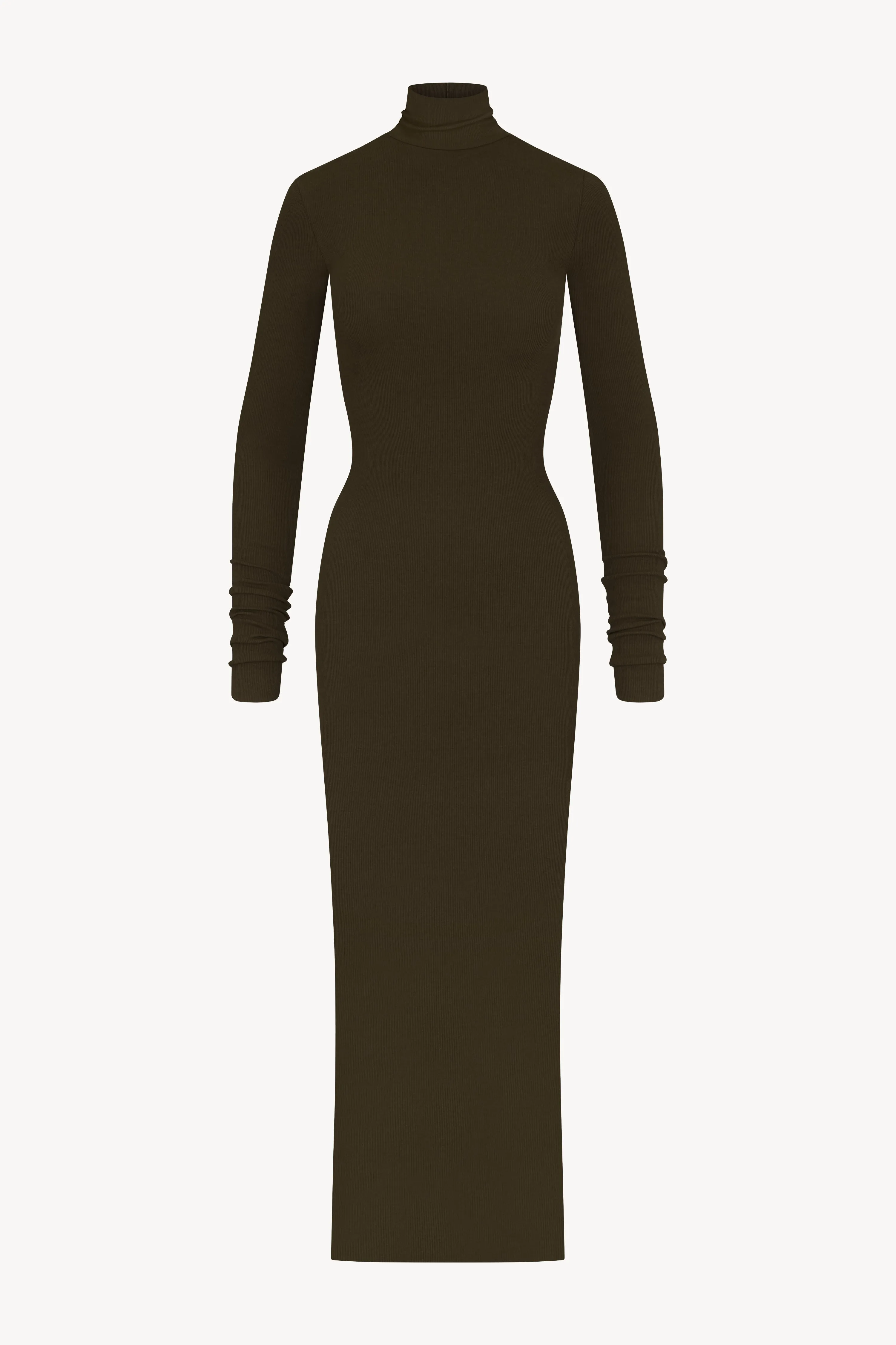 LONG SLEEVE TURTLENECK MAXI DRESS sold by Eterne